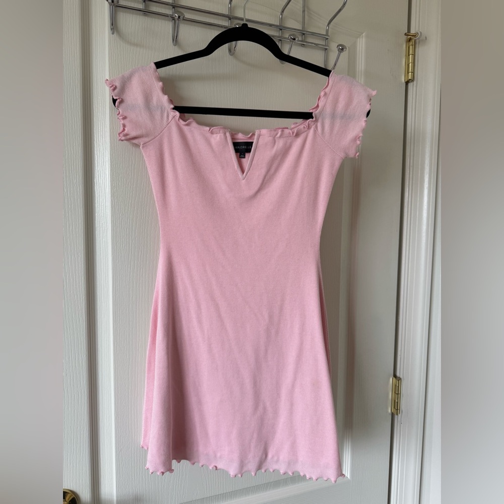 Majorelle light pink mini dress